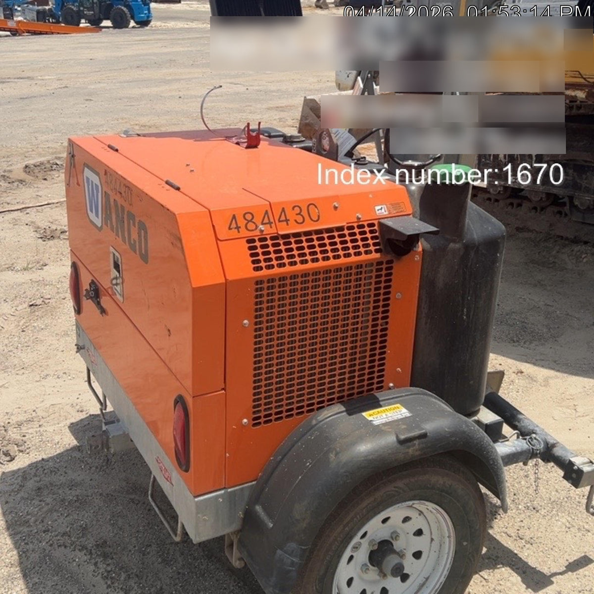 2024 Wanco WLTT-4MM4K Diesel, Mitsubishi L2E, 9.0HP @1800 rpm, Deep Sea Controller, Shore Power Plug, Auto Start, (4) 350W LED Floodlights, 4kW Generator, 60 Gal Fuel Tank, 2" Ball, T3
