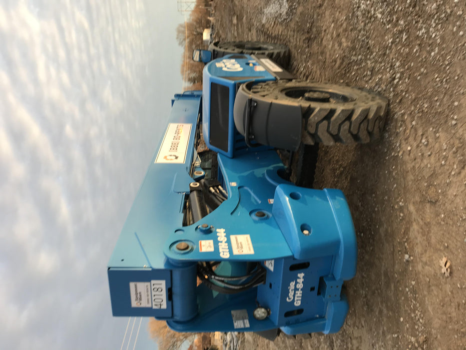 2019 Genie GTH-844 Cab/Heat/AC, Solid RT Tires, LED Work Lights, Beacon 60" QA Carriage, 48" Forks