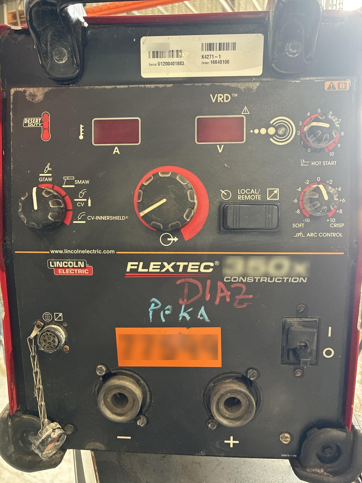 2020 LINCOLN ELECTRIC FLEXTEC 350X