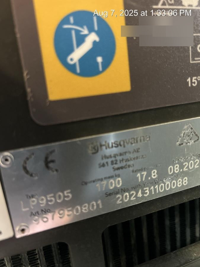 2025 HUSQVARNA LP9505