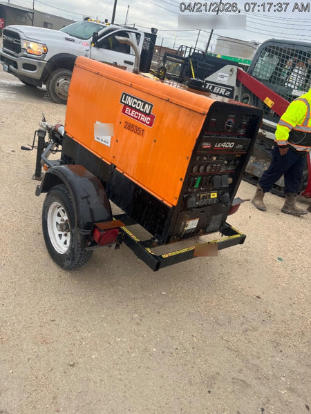 2022 Lincoln Electric LE400 Kubota V1505, Trlr, Cable Rack, Light Kit, ES Decals, T3