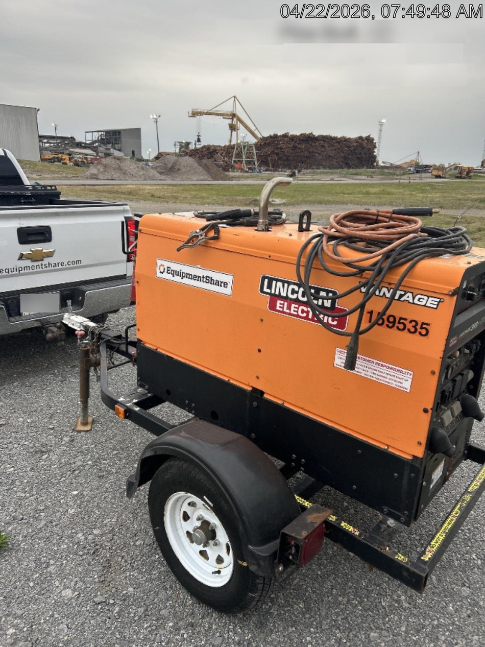 2021 Lincoln Electric Vantage 322 Vantage 322 Ready Pak 3 w/ Decals, ORANGE (includes trailer, cable rack, fender light kit) NO Telematics