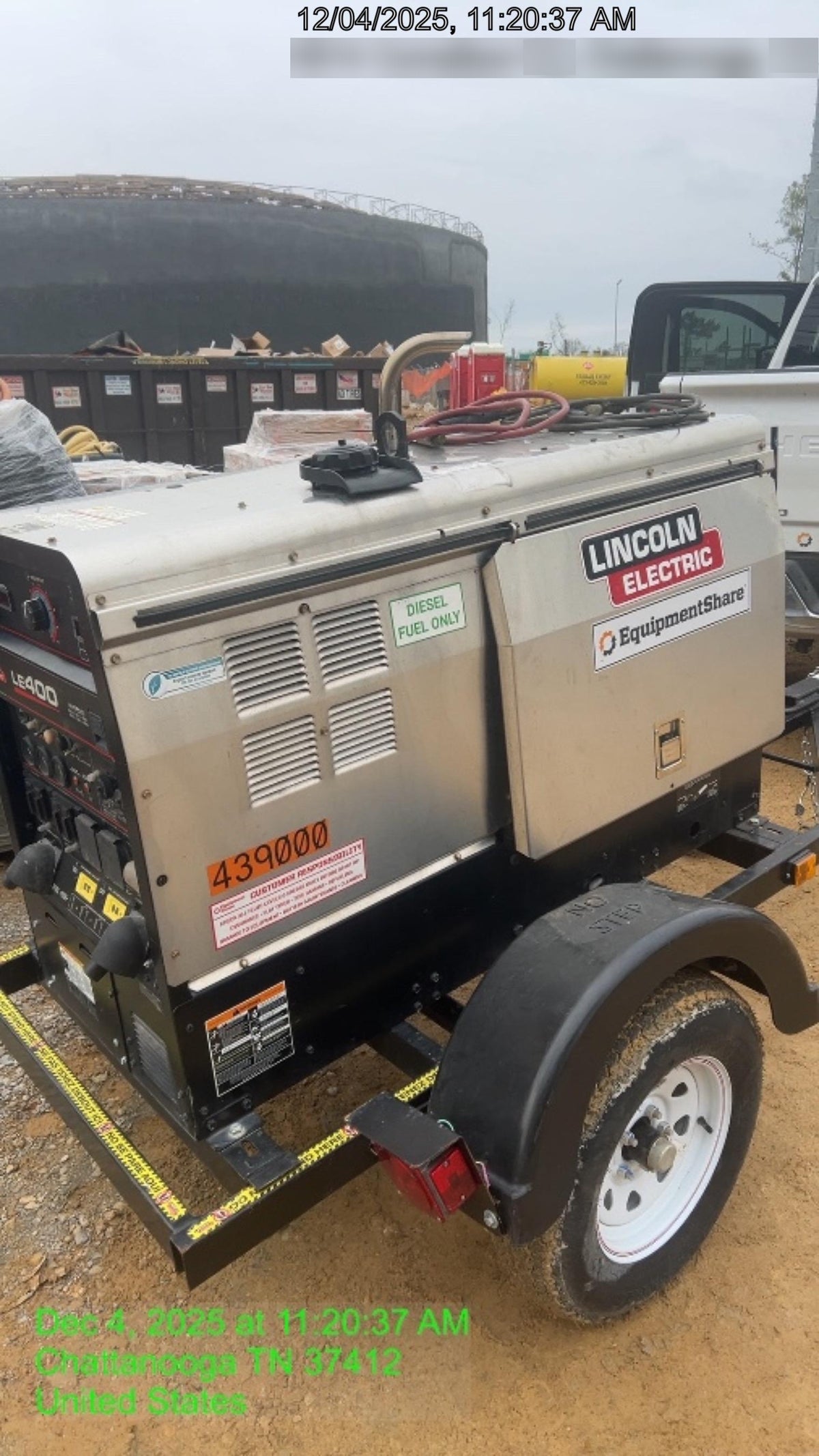 2024 Lincoln Electric LE400 Kubota V1505, Trlr, Cable Rack, Light Kit, ES Decals, T3