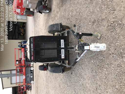 2019 Lincoln Electric Vantage 322 Ready-Pak 3, Two Wheel Trailer, Fender and Light Kit, Cable Rack