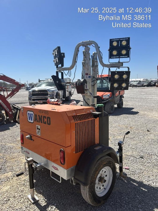 2025 Wanco WLTT-4MM4K Diesel, Mitsubishi L2E, 9.0HP @1800 rpm, Deep Sea Controller, Shore Power Plug, Auto Start, (4) 350W LED Floodlights, 4kW Generator, 60 Gal Fuel Tank, 2" Ball, T3