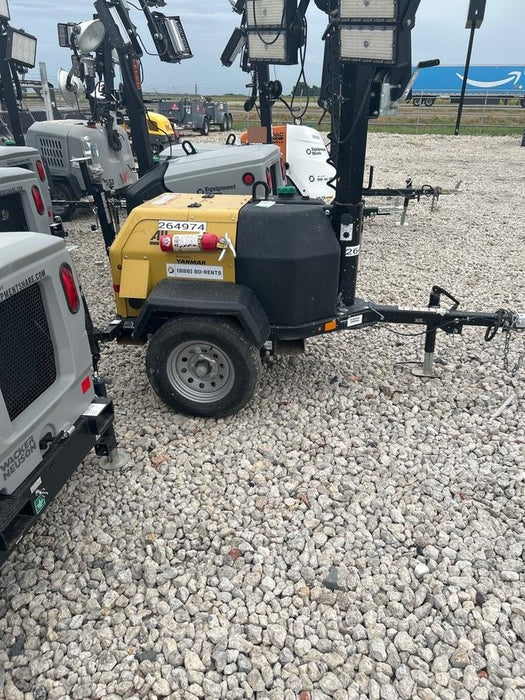 2022 Allmand NLV3GR (4) LED Light Fixture 350W, 23' Vertical Mast, 3kW Prime, Towable, ES Decals, T3