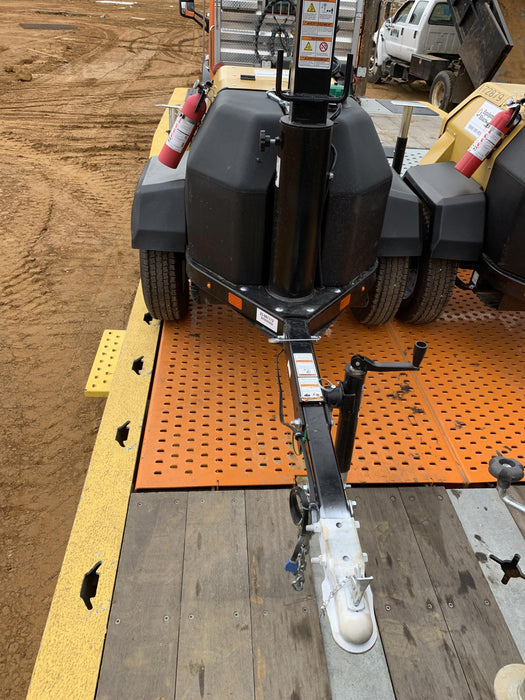 2021 Allmand NLV3GR (4) LED Light Fixture 350W, 23' Vertical Mast, 3kW Prime, Towable, Deep Sea L401, Leveling Jacks, Yanmar T4F 5.8hp