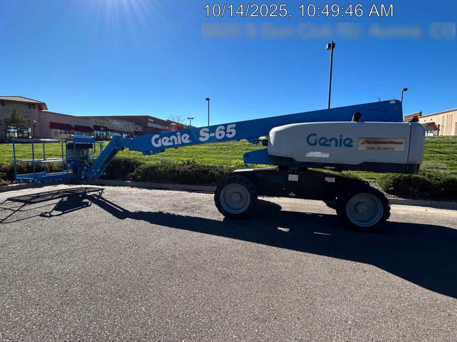 2018 Genie S-65 Genie S-65 w/FF tires, alarm package, panel cradle package