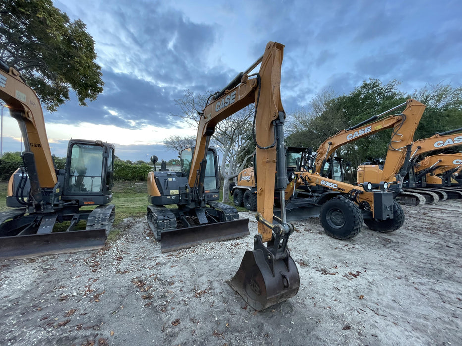 2018 Case CX80C CLOSED CAB, A/C, RUBBER TRACKS PADS, 7'-2" ARM