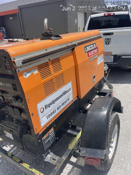 2021 Lincoln Electric Vantage 322 Vantage 322 Ready Pak 3 w/ Decals, ORANGE (includes trailer, cable rack, fender light kit) NO Telematics