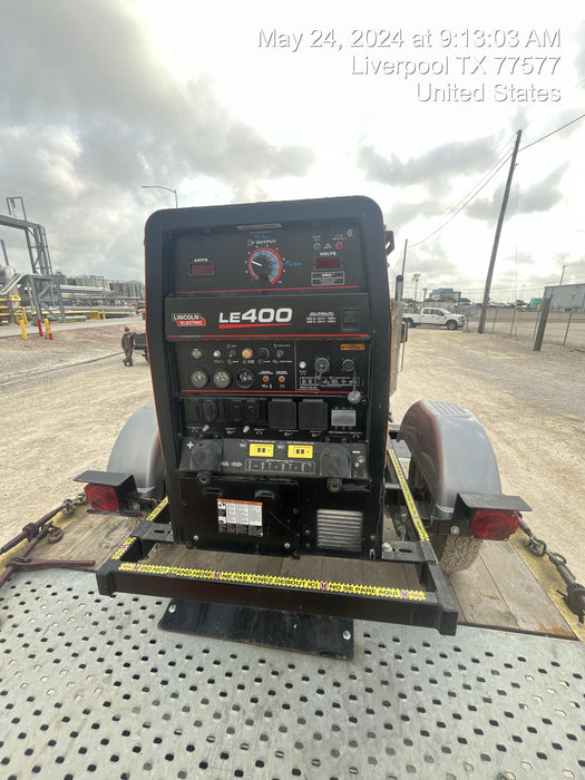 2022 Lincoln Electric LE400 Kubota V1505, Trlr, Cable Rack, Light Kit, ES Decals, T3