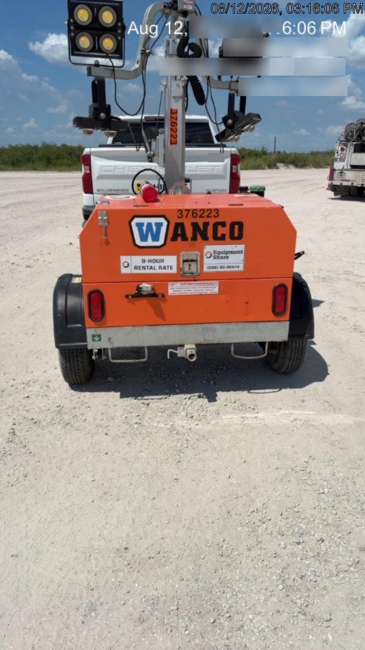2023 Wanco WLTT-4MM4K Diesel, Deep Sea Controller, Shore Power Plug, Auto Start, (4) 350W LED Floodlights, 4kW Generator, 60 Gal Fuel Tank, 2" Ball, T3