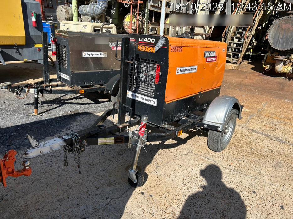 2022 Lincoln Electric LE400 Kubota V1505, Trlr, Cable Rack, Light Kit, ES Decals, T3