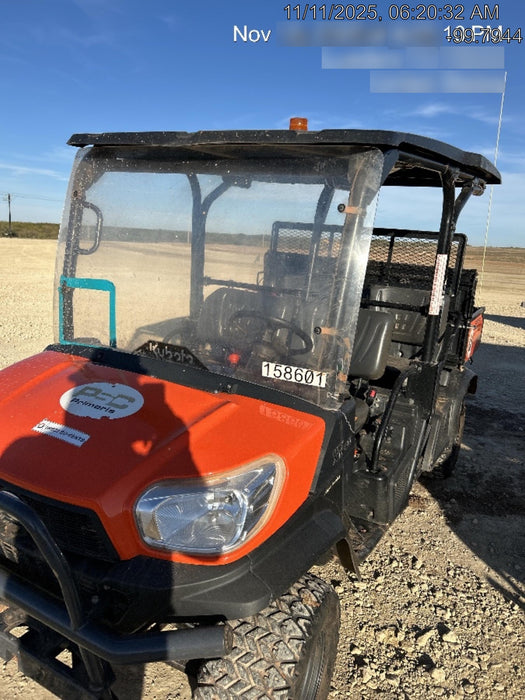 2021 Kubota RTV-X1140W-H Plastic Canopy, Windshield Acrylic Clear, LED Strobe Light, Wire Harness Kit, Back up Alarm