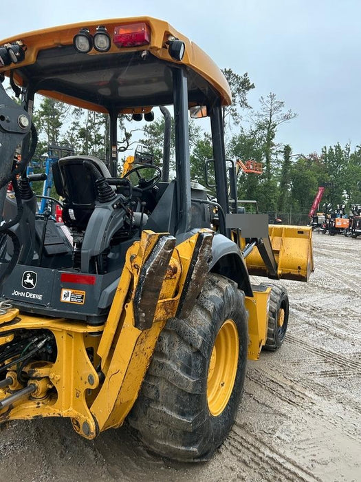 2020 John Deere 310LEP Canopy, 4WD, Standard Stick, Pilot Controls, 2 Way Hydraulics, TAG Manual QC