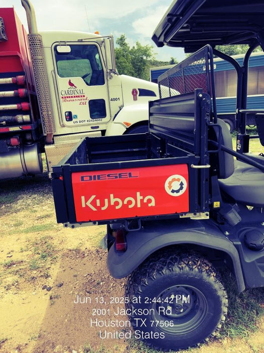 2022 Kubota RTV-X1140W-H Plastic Canopy, Windshield Acrylic Clear, LED Strobe Light, Wire Harness Kit, Back up Alarm