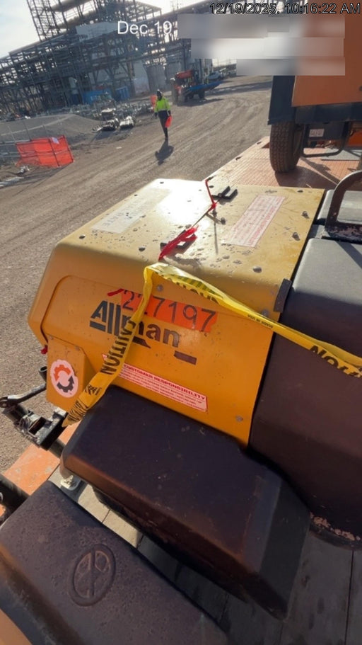 2022 Allmand NLV3GR (4) LED Light Fixture 350W, 23' Vertical Mast, 3kW Prime, Towable, Deep Sea L401, Leveling Jacks, Yanmar T4F 5.8hp