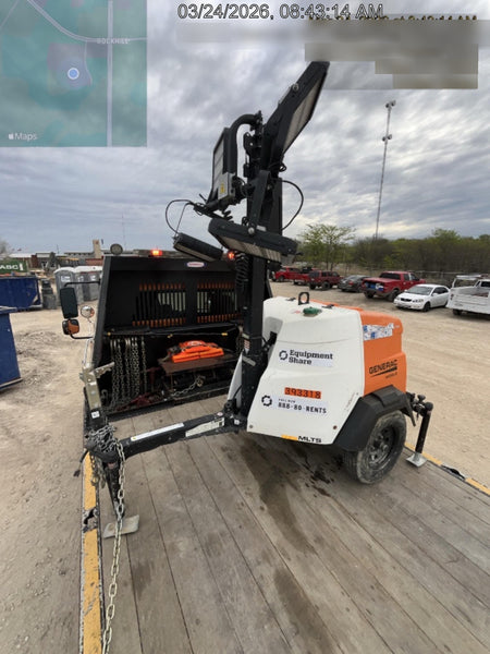 2024 Generac MLT2 Diesel, Flex Switch 120V Input, Powerzone Controller, 
(4) 320W LED Lights, 4kW Generator, 39.9 Gal Fuel Tank, 2" Ball, T3