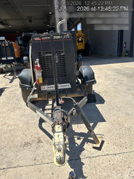 2019 Lincoln Electric Vantage 322 Ready-Pak 3, Two Wheel Trailer, Fender and Light Kit, Cable Rack