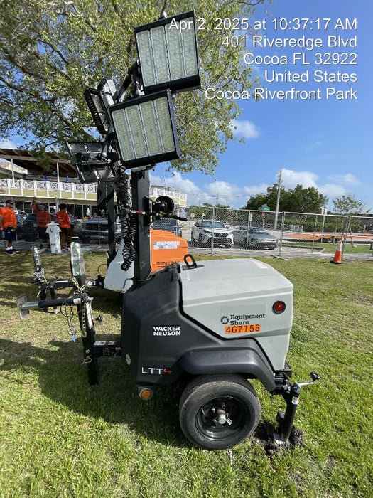 2024 Wacker Neuson LTT4 Diesel, Kohler KDW702, Deep Sea Controller, Auto Start, LED 320W, Bypass Outlet, T3