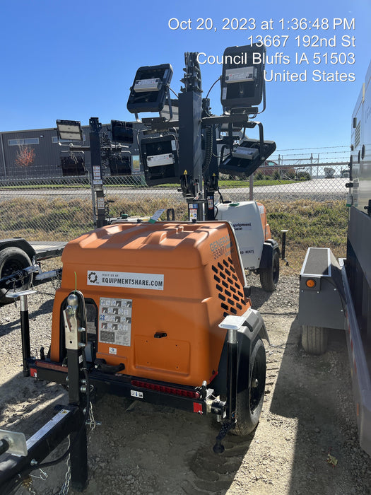 2023 Generac MLT2 Diesel, Flex Switch 120V Input, Powerzone Controller, (4) 320W LED Lights, 4kW Generator, 39.9 Gal Fuel Tank, 2" Ball, T3