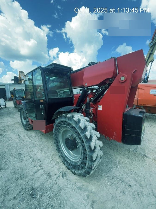 2020 Manitou MTA12055SER3 Cab/Heat/Air, Solid Tires, Amber Strobe, Lift Hook w/66" Carriage, 60" Forks