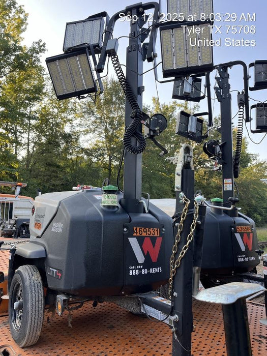 2024 Wacker Neuson LTT4 Diesel, Kohler KDW702, Deep Sea Controller, Auto Start, LED 320W, Bypass Outlet, T3