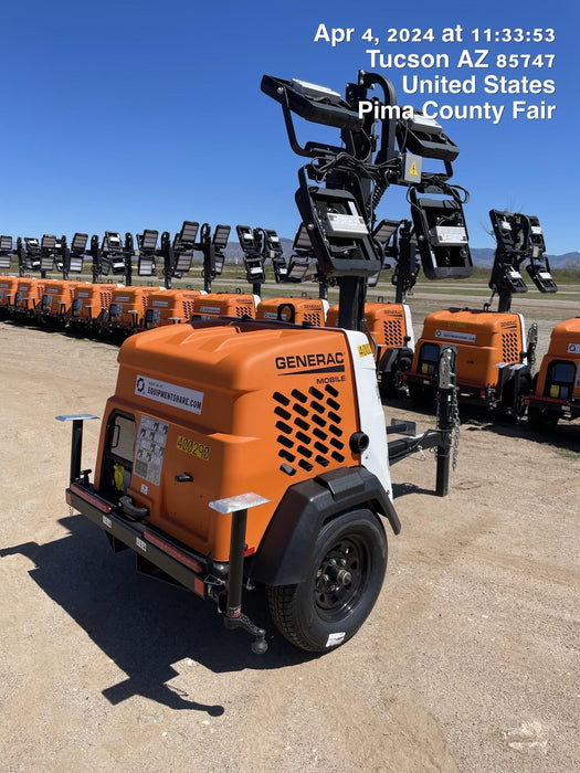 2024 Generac MLT2 Diesel, Flex Switch 120V Input, Powerzone Controller, 
(4) 320W LED Lights, 4kW Generator, 39.9 Gal Fuel Tank, 2" Ball, T3
