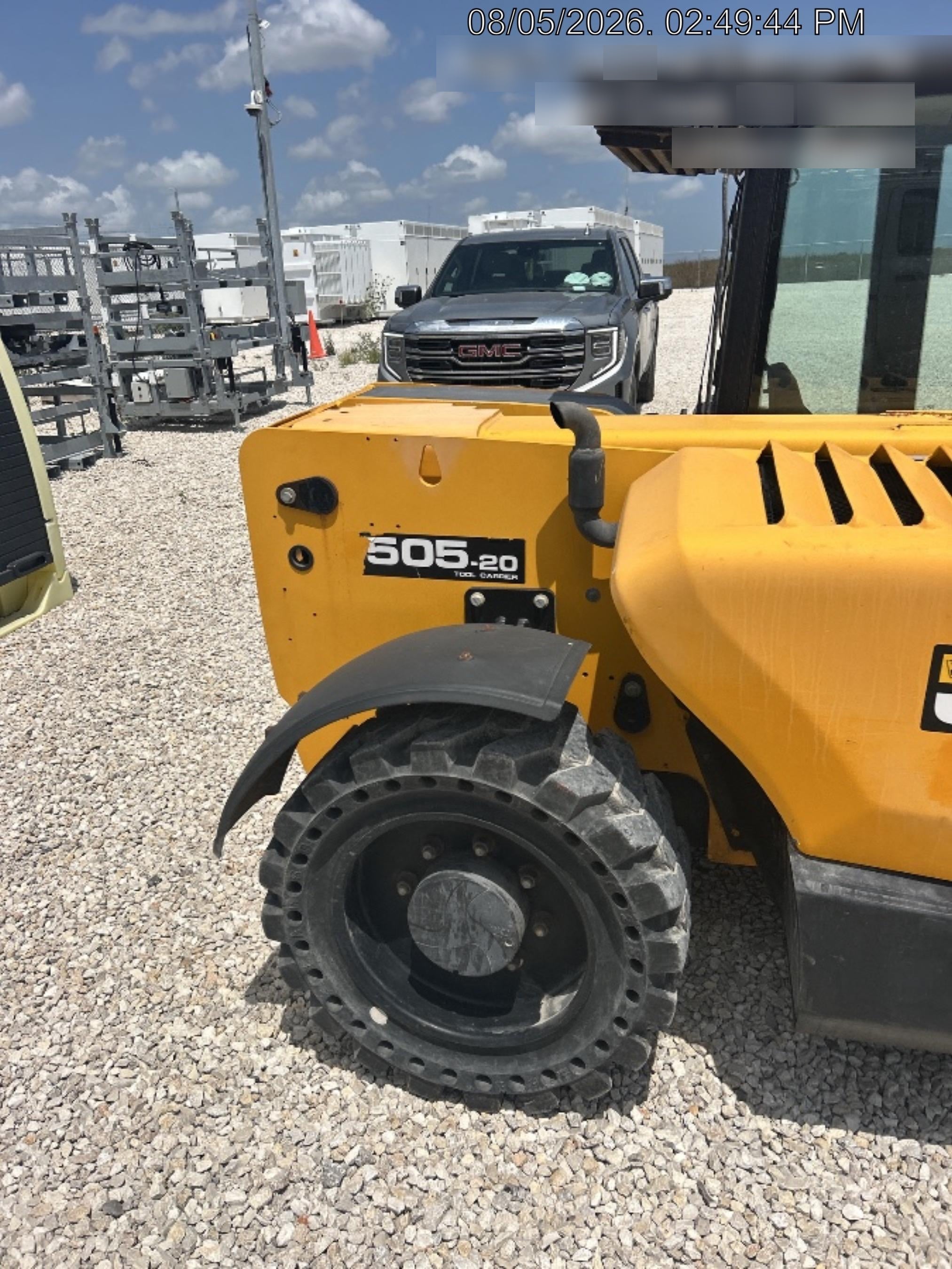 2020 JCB 505-20TC Cab/Heat/Air, Solid Tires, Work Lights, Beacon, Aux Hydraulics, Back up Alarm, ES Decals