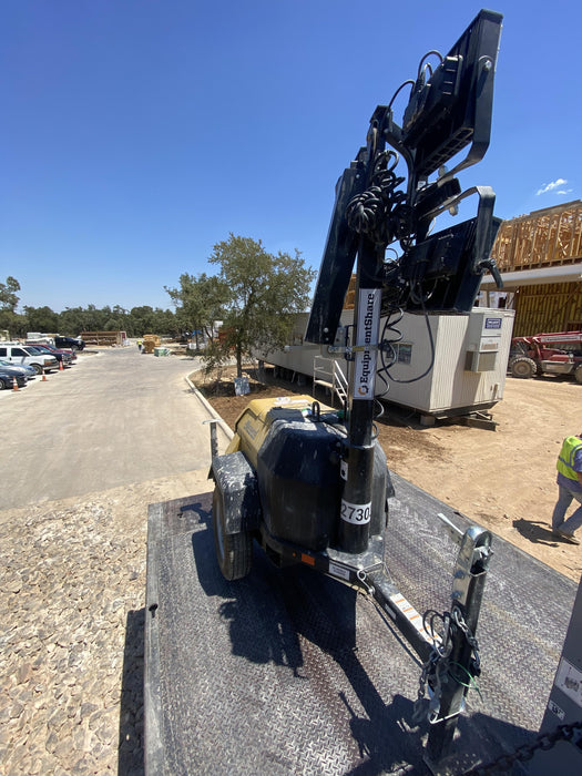 2022 Allmand NLV3GR (4) LED Light Fixture 350W, 23' Vertical Mast, 3kW Prime, Towable, ES Decals, T3