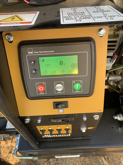 2022 Allmand NLV3GR (4) LED Light Fixture 350W, 23' Vertical Mast, 3kW Prime, Towable, ES Decals, T3