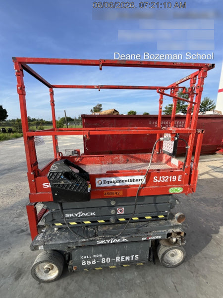 2024 Skyjack SJ3219 Electric Drive, Sld NM Tires, DBcns, RFRails, Power to Platform, T3 + Access Control