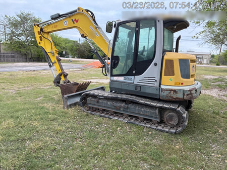 Wacker Neuson ET90 Enclosed Cab, Hybrid Tracks, Long Dipperstick, Bucket