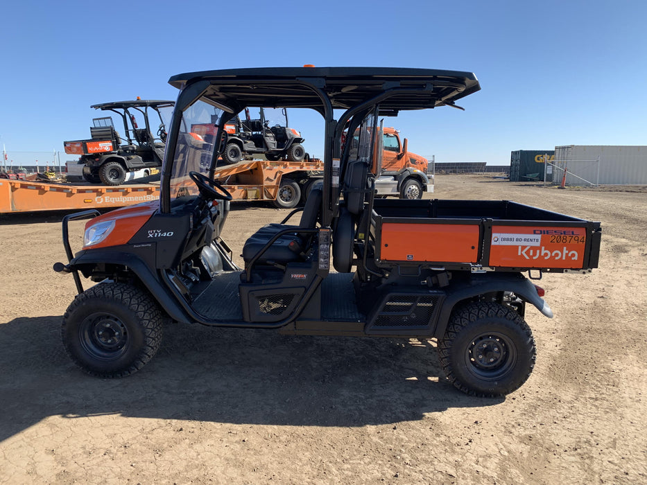 2022 Kubota RTV-X1140W-H Plastic Canopy, Windshield Acrylic Clear, LED Strobe Light, Wire Harness Kit, Back up Alarm