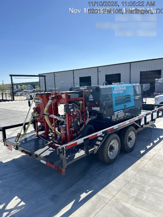 2025 TEXAS PRIDE TRAILERS 18'-20' Lowboy Sand Blasting Unit