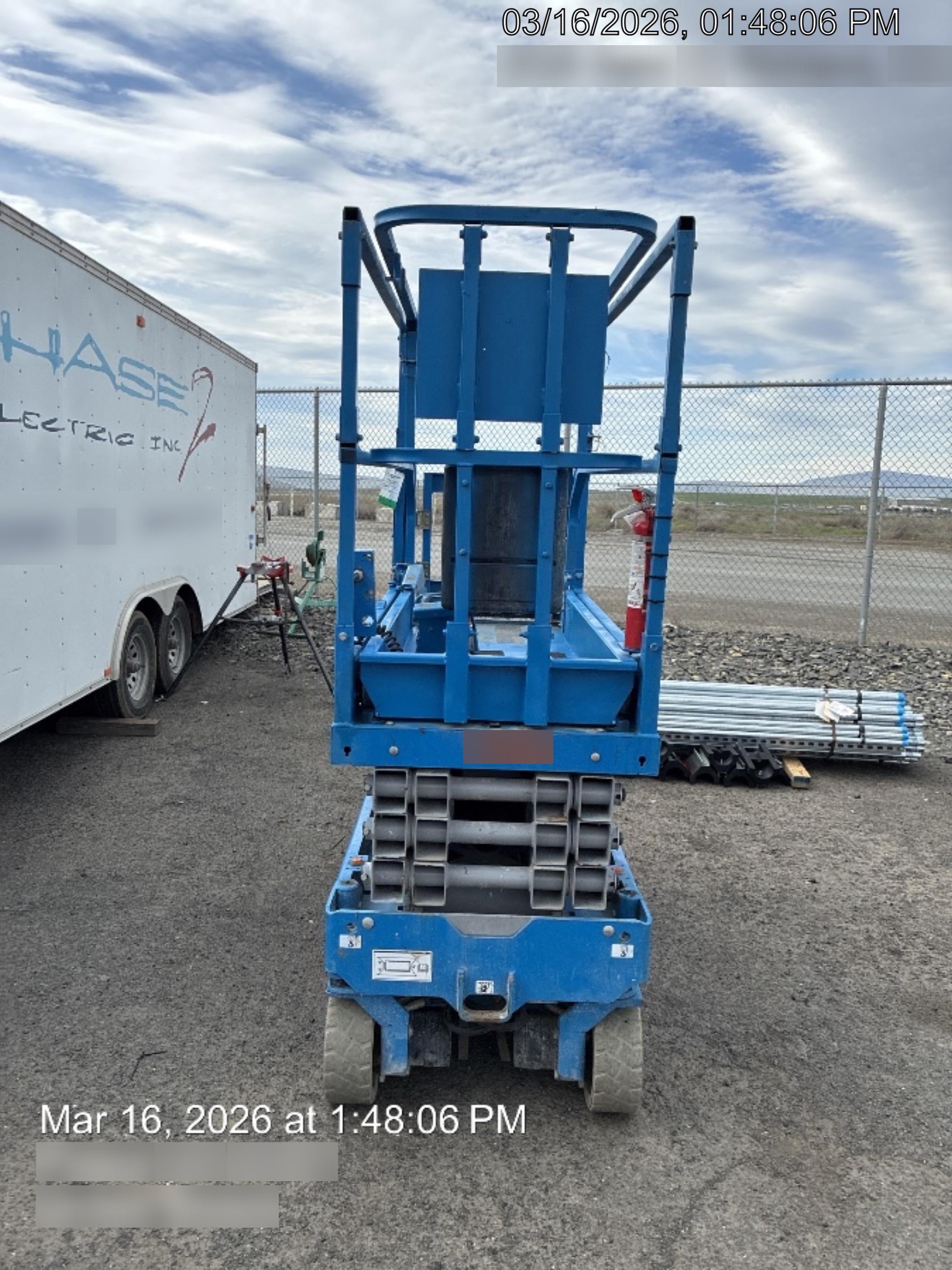 2020 Genie GS-1930 Solid Non Marking Tires, Beacon, Folding rails with half height swing gate, 800W Inverter