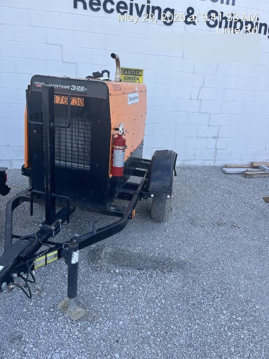 2021 Lincoln Electric Vantage 322 Vantage 322 Ready Pak 3 w/ Decals, ORANGE (includes trailer, cable rack, fender light kit) NO Telematics