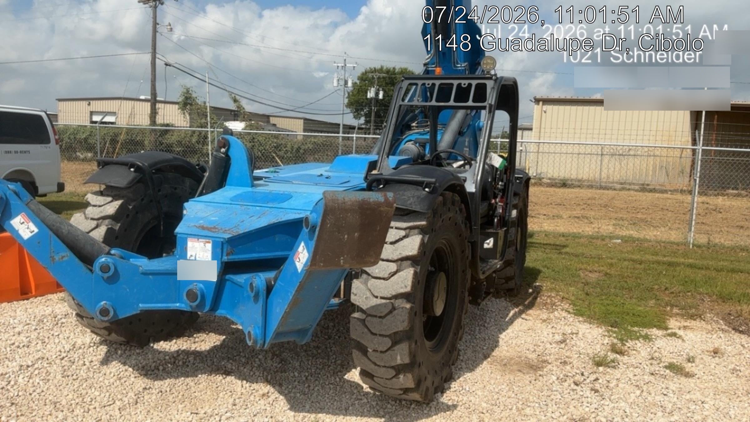 2019 Genie GTH-1056 Canopy, Solid RT Tires, LED Work Lights, Beacon 60" QA Carriage, 60" Forks