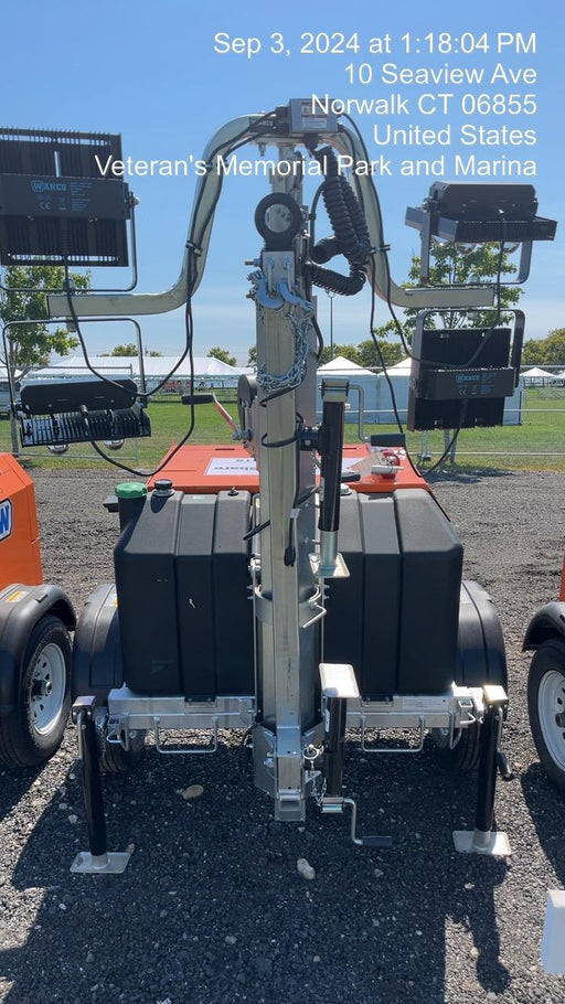2024 Wanco WLTT-4MM4K Diesel, Deep Sea Controller, Shore Power Plug, Auto Start, (4) 350W LED Floodlights, 4kW Generator, 60 Gal Fuel Tank, 2" Ball, T3