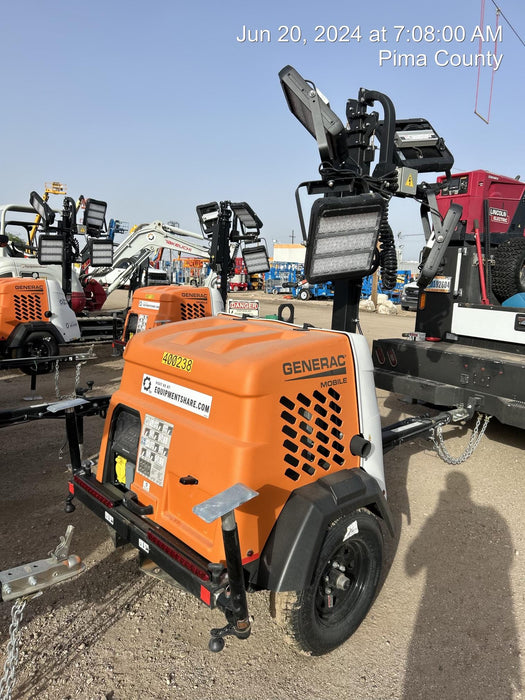 2024 Generac MLT2 Diesel, Flex Switch 120V Input, Powerzone Controller, 
(4) 320W LED Lights, 4kW Generator, 39.9 Gal Fuel Tank, 2" Ball, T3