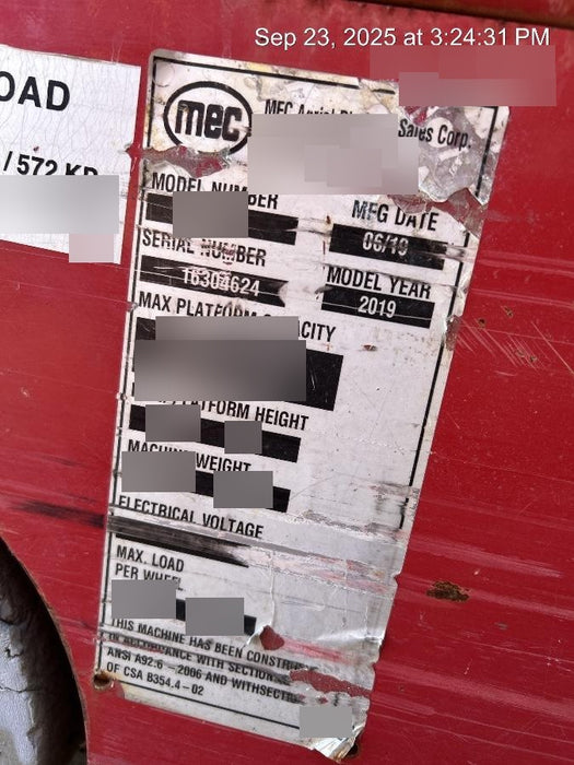 2019 MEC 1330SE Standard Options, MachineLink Keypad and Telematics