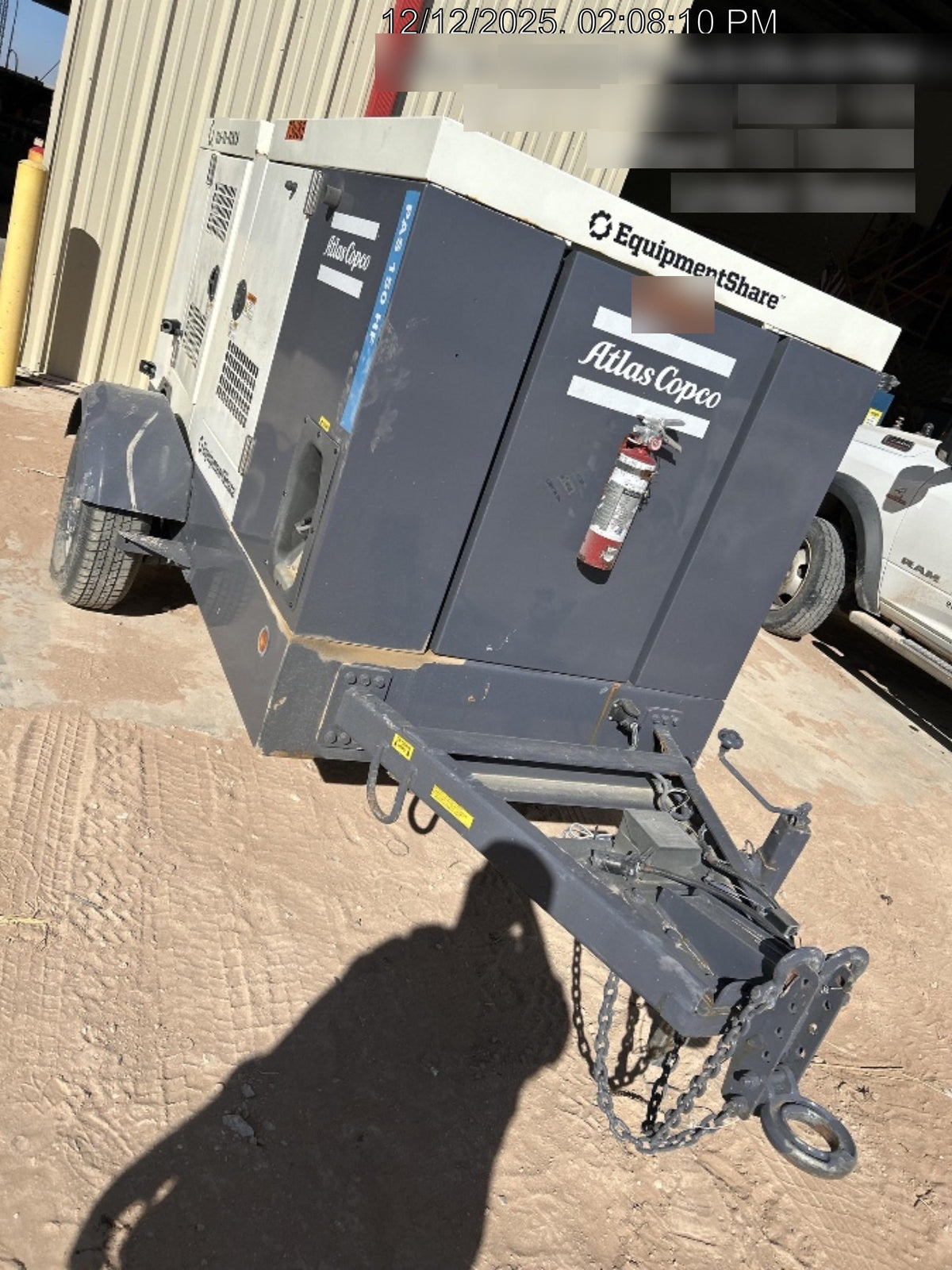 2020 ATLAS COPCO PAS 150 HF CS Enclosed