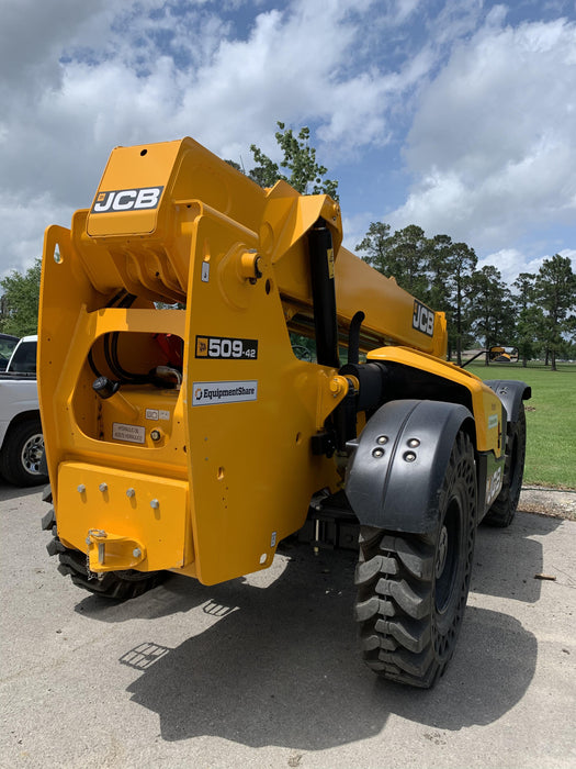2020 JCB 509-42 Cab/Heat/Air, Solid Tires, Work Lights, Beacon, Aux Hydraulics, Back up Alarm, Lifting Eye, ES Decals