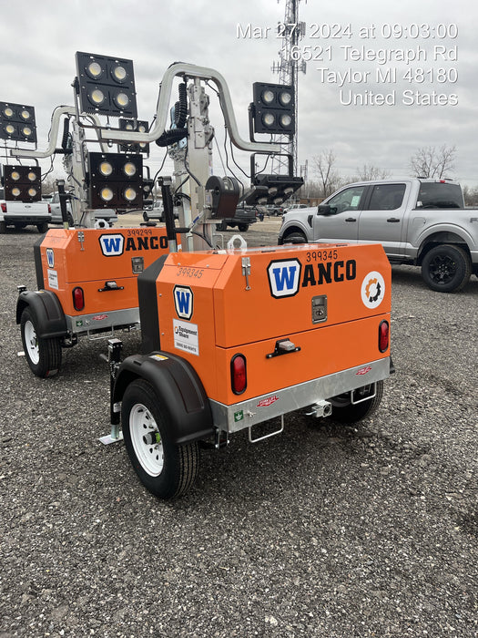 2024 Wanco WLTT-4MM4K Diesel, Deep Sea Controller, Shore Power Plug, Auto Start, (4) 350W LED Floodlights, 4kW Generator, 60 Gal Fuel Tank, 2" Ball, T3