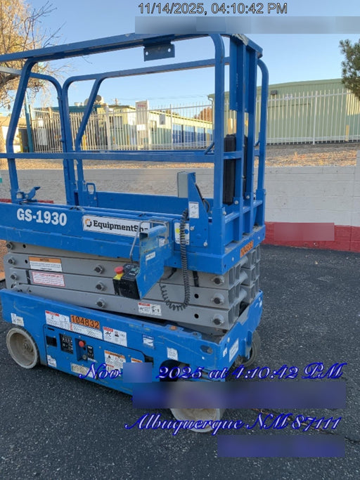 2020 Genie GS-1930 Fixed rails with chain entry gate - Pre A92.20