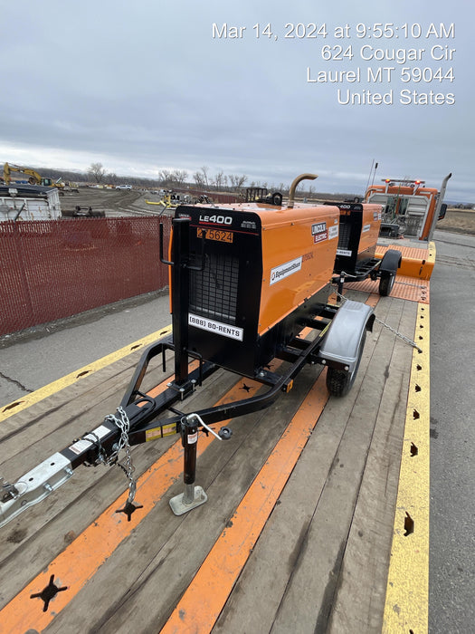 2022 Lincoln Electric LE400 Kubota V1505, Trlr, Cable Rack, Light Kit, ES Decals, T3