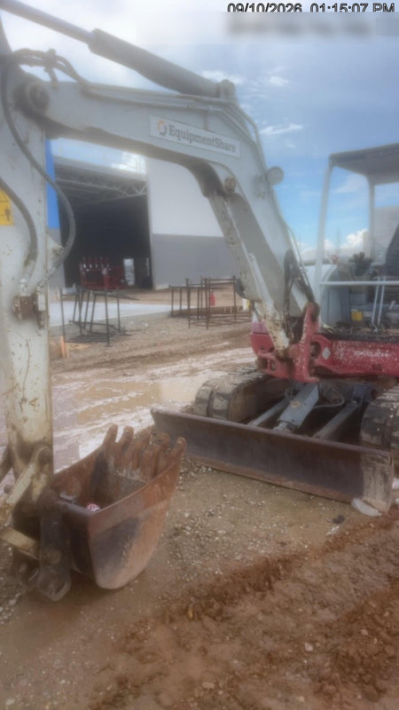 2019 Takeuchi TB260 Canopy w/Rubber Tracks, Auxiliary Hydraulics, Standard Blade, Manual QC