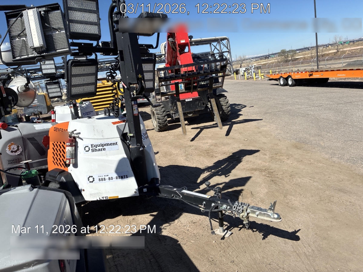 2024 Generac MLT2 Diesel, Flex Switch 120V Input, Powerzone Controller, 
(4) 320W LED Lights, 4kW Generator, 39.9 Gal Fuel Tank, 2" Ball, T3