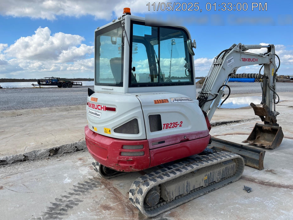 2020 Takeuchi TB-235-2CR Cab/Heat/Air, Rubber Tracks, Manual TAG QC