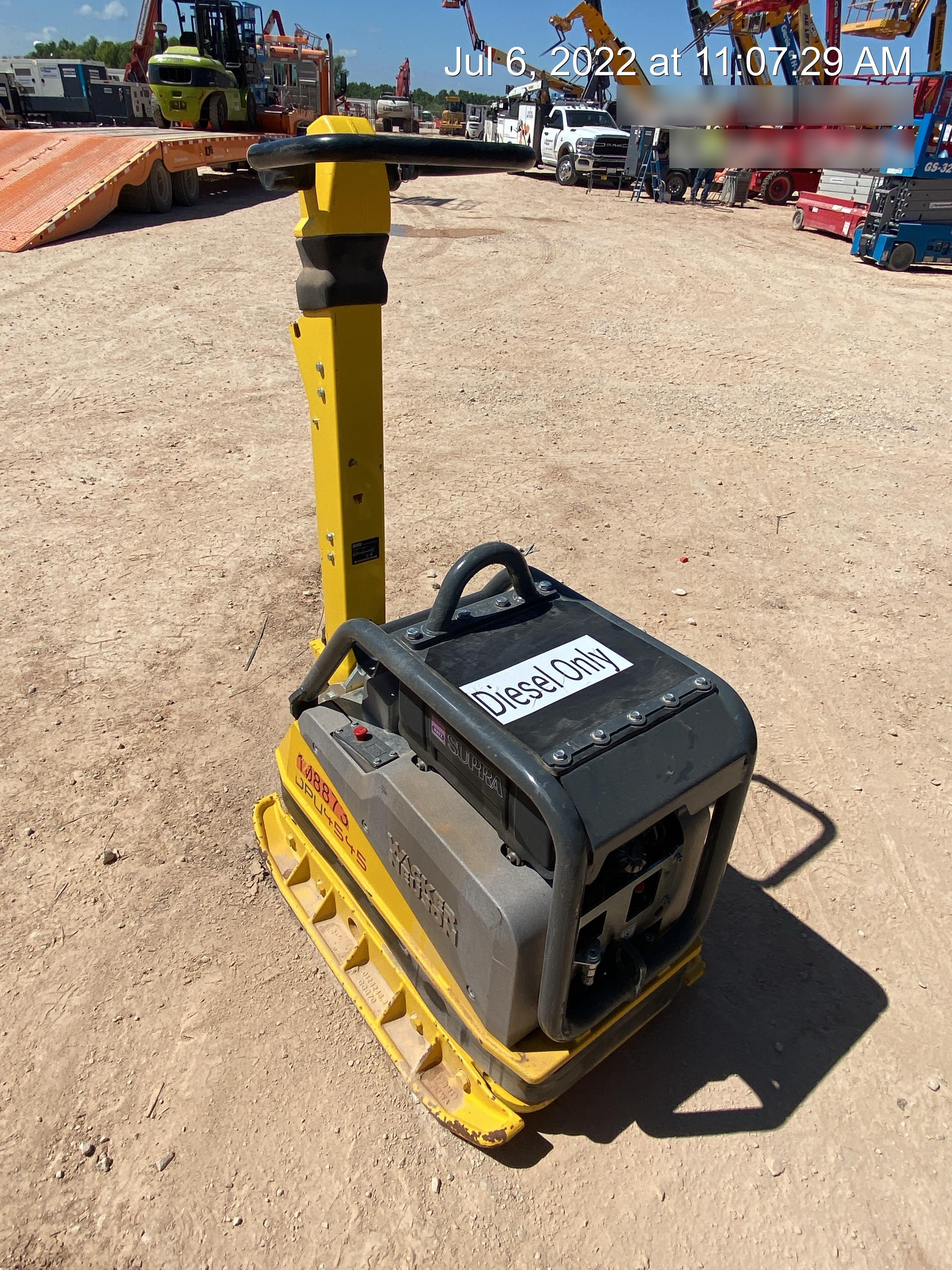 2020 Wacker Neuson DPU4545HEH Reversible Plate Compactor, Diesel